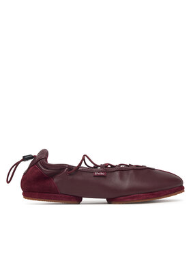 Polo Ralph Lauren Μπαλαρίνες Polo Ralph Lauren Ballerina Sneaker 804P08221003 Μπορντό