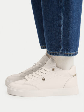 Tommy Hilfiger Sportcipők Tommy Hilfiger Th Chic Cupsole Mc FW0FW09595 Fehér