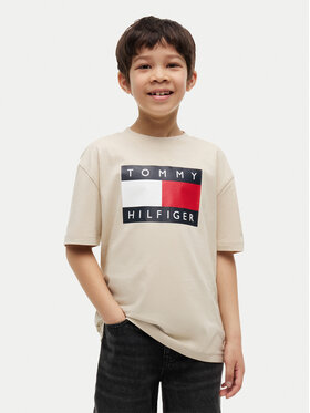 Tommy Hilfiger Tommy Hilfiger Camiseta Heritage KB0KB10340 Beis Regular Fit