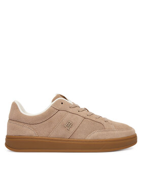 Tommy Hilfiger Laisvalaikio batai Tommy Hilfiger Th Heritage Court Sneaker Suede FW0FW09266 Smėlio
