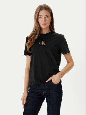 Calvin Klein Jeans Calvin Klein Jeans Camiseta Classic Foil LV047E804G Negro Regular Fit