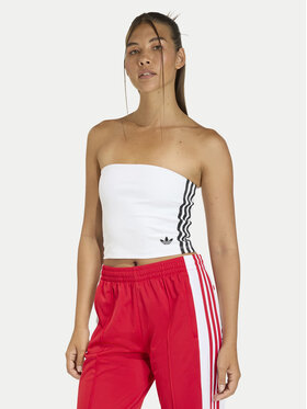 adidas adidas Топ 3-Stripes KD6235 Білий Slim Fit