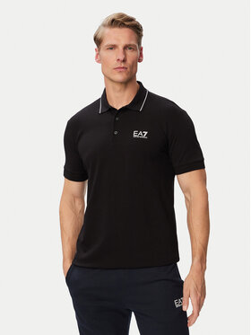 EA7 Emporio Armani EA7 Emporio Armani Поло 8NPF16 PJVUZ 1200 Чорний Slim Fit