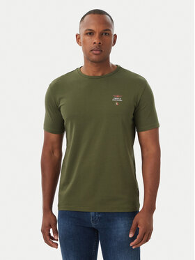 Aeronautica Militare Aeronautica Militare Marškinėliai Girocollo AM1UTI005 Chaki Regular Fit