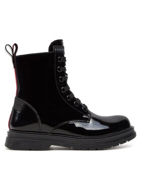 Tommy Hilfiger Īsie zābaki Tommy Hilfiger T4A5-33588-0775 M Melns