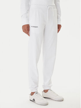 Kappa Kappa Pantaloni da tuta Festa 331M34W Bianco Regular Fit