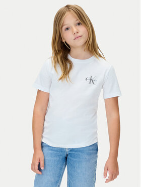 Calvin Klein Jeans Calvin Klein Jeans Camiseta Chest Monologo IU0IU00719 Blanco Regular Fit