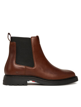 Tommy Hilfiger Členková obuv s elastickým prvkom Tommy Hilfiger Comfort Lwt FM0FM05591 Hnedá