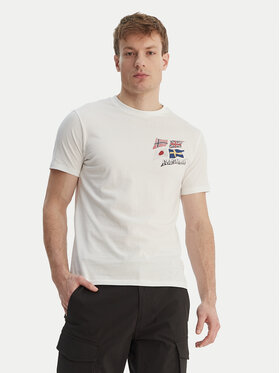 Napapijri Napapijri Camiseta S-Mahsa NP0A4FZB Blanco Regular Fit