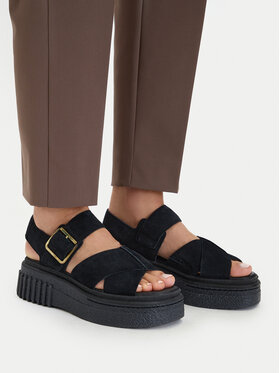 Clarks Босоніжки Clarks Evamar Wish 26181199 Чорний