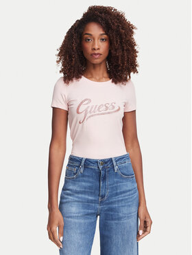 Guess Guess Camiseta W6YI21 K4337 Rosa Slim Fit