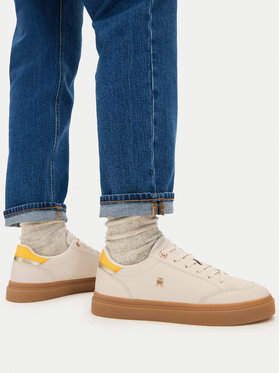 Tommy Hilfiger Sneakersy Tommy Hilfiger CHIC SNEAKER ELEVATED FW0FW09400 Béžová