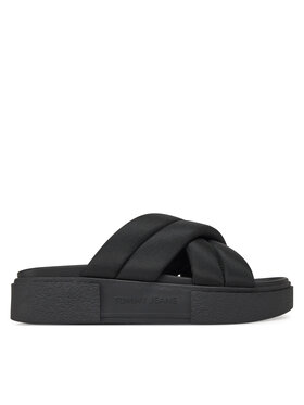 Tommy Jeans Klapki Tommy Jeans Tjw Flatform Sandal EN0EN02775 Czarny