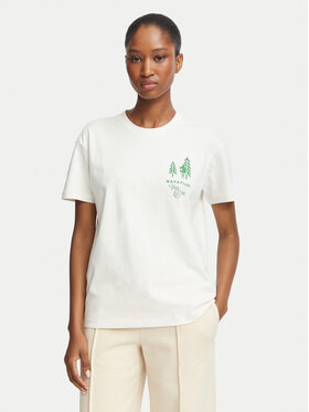 Napapijri Napapijri Camiseta Bliss NP0A8AVF Crema Regular Fit