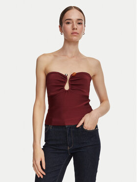 Guess Guess Топ W6YR37 Z1042 Бордовий Slim Fit