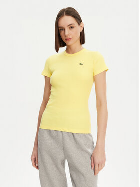 Lacoste Lacoste Футболка TF5538 Жовтий Slim Fit
