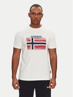 Napapijri Napapijri Póló S-Lari NP0A4IE52061 Fehér Regular Fit