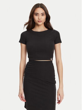 Guess Guess Футболка W5YP14 KAQL2 Чорний Regular Fit
