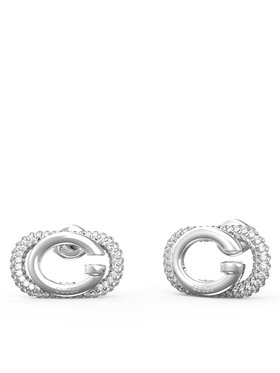 Guess Naušnice Guess JUBE04 511JW Stříbrná