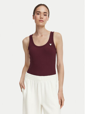 Guess Guess Marškinėliai V4YP06 K8RT2 Vyšninė Slim Fit