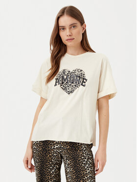 ONLY ONLY Футболка Lucy 15339887 Бежевий Loose Fit