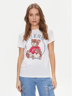 Guess Guess T-Shirt W4RI86 K9SN1 Λευκό Regular Fit