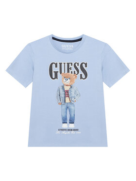 Guess Guess Футболка L6RI11 K8HM4 Блакитний Regular Fit