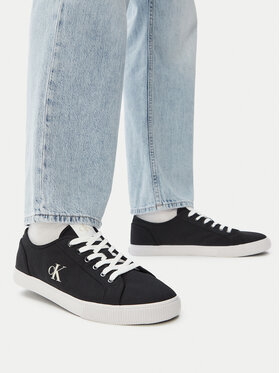 Calvin Klein Jeans Tenisice Calvin Klein Jeans Ess Vulc Low Mg Canvas YM0YM01209 Crna