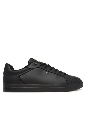 Tommy Hilfiger Tenisice Tommy Hilfiger Lightweight Pinperf Lth Sneaker FM0FM05981 Crna