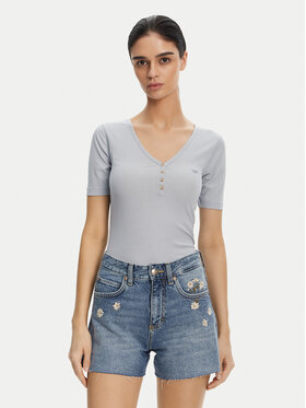Lee Lee Футболка Henley 112363830 Блакитний Slim Fit