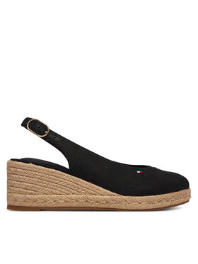 Tommy Hilfiger Alpargatas Tommy Hilfiger Mid Wedge Espad Slingback FW0FW09228 Negro