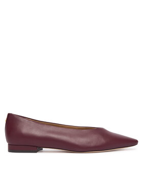 LAUREN RALPH LAUREN Baleriny LAUREN RALPH LAUREN Audri 802P18411006 Bordowy