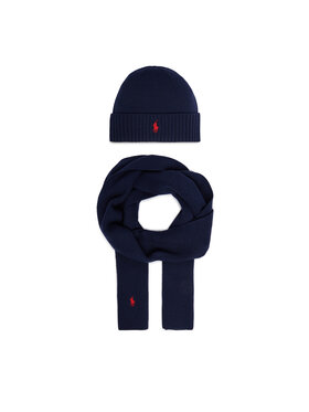 Polo Ralph Lauren Σετ Κασκόλ και Σκούφος Polo Ralph Lauren 7,10951E+11 Σκούρο μπλε
