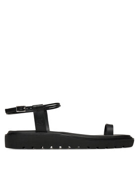 Calvin Klein Jeans Sandály Calvin Klein Jeans Rope Toe Post Sandal Lth Mg YW0YW01893 Černá