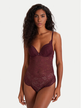 Hunkemöller Hunkemöller Body Isadora 302441 Guinda/burdeos