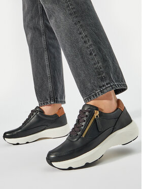 Clarks Снікерcи Clarks Tivoli Zip 26176648 Чорний
