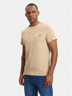 Tommy Jeans Tommy Jeans Camiseta DM0DM22538 Beis Slim Fit