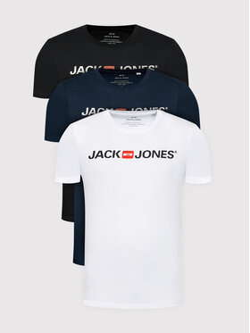 Jack & Jones Jack & Jones Комплект футболок Corp Logo 12191330 Кольоровий Slim Fit