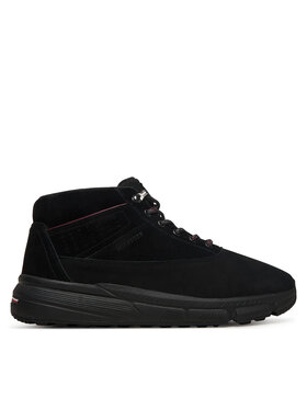 Tommy Hilfiger Schnürschuhe Tommy Hilfiger Hilfiger W Nbk Sde Hybrid Boot FM0FM05609 Schwarz