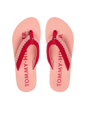 Tommy Hilfiger Zehentrenner Tommy Hilfiger CROCHET SUMMER SANDA FW0FW09417 Rosa