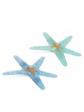 Pieces Set sponiek do vlasov Pieces Pclana 2-Pack Hairclip 17156212 Modrá