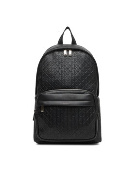 Calvin Klein Mugursoma Calvin Klein Emblem Emboss Round Backpack LV04D3202G Melns