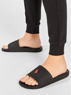 Polo Ralph Lauren Шльопанці Polo Ralph Lauren Polo Slide 809852071004 Чорний