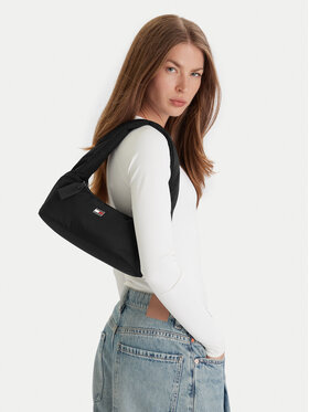 Tommy Jeans Handtasche Tommy Jeans Tjw Urban Nylon Shoulder Bag AW0AW17886 Schwarz