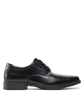 Clarks Туфлі Clarks Tilden Plain 261103507 Чорний