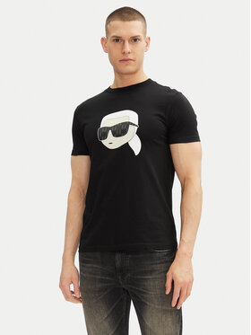 KARL LAGERFELD KARL LAGERFELD Póló 755073 552251 Fekete Regular Fit