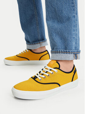 Tommy Hilfiger Πάνινα παπούτσια Tommy Hilfiger Th Vulc Cup Long Lace Canvas FM0FM05874 Κίτρινο