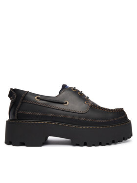 Tommy Jeans Scarpe basse Tommy Jeans Archive '01 Boat Shoe Leather EN0EN03003 Nero