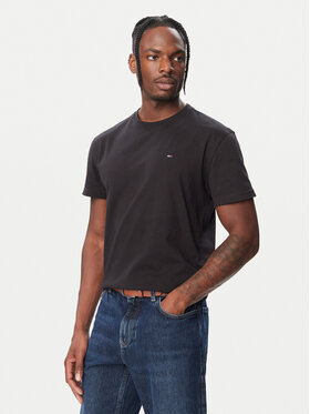 Tommy Jeans Tommy Jeans Majica Tjm Reg Sflag Ss Tee Ext DM0DM22504 Črna Regular Fit