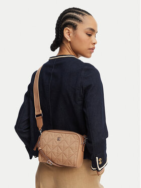 Calvin Klein Handtasche Calvin Klein Emblem Aop Jacquard Bucket LV04F3648G Beige